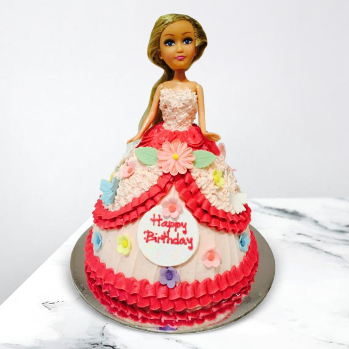 Pink Barbie Doll Cake Order Now The Cupcake Factory – The