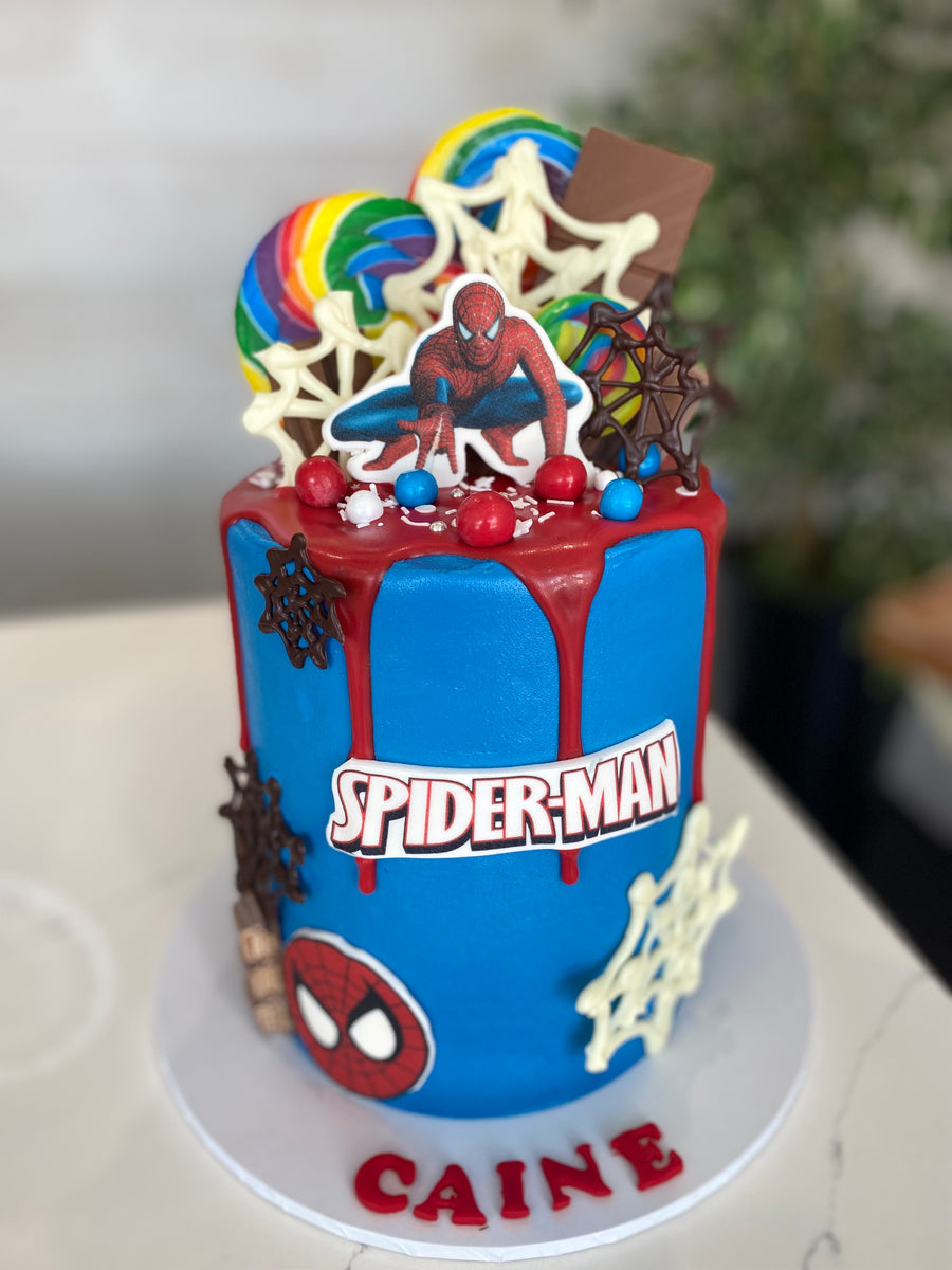 Spiderman Drip Cake The Cupcake Factory