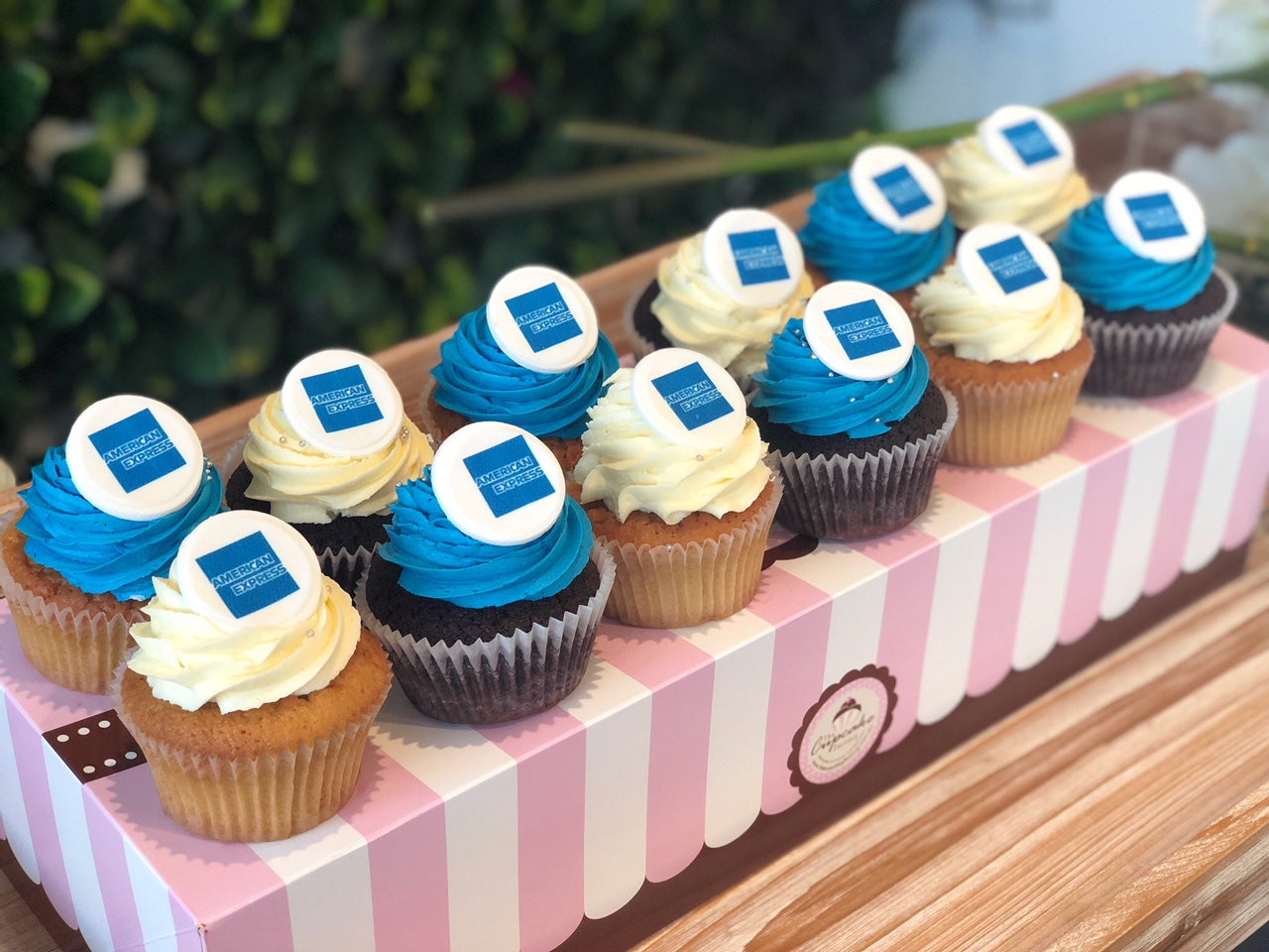 Corporate Logo Cupcakes