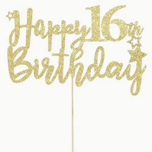 16th Cake Topper