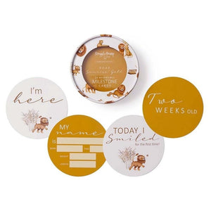 Snuggle Hunny Milestone Cards Lion