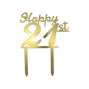 21st Cake Topper