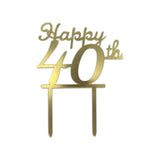 40th Cake Topper
