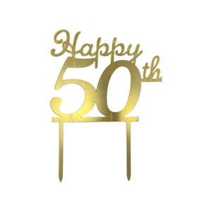 50th Cake Topper
