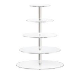 5 Tier Acrylic Cupcake Stand