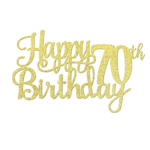 70th Cake Topper