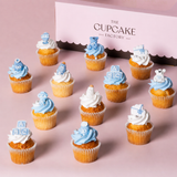 Baby Shower Blue Mini Cupcakes