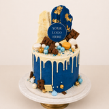 Corporate Logo Drip Cake