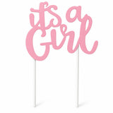 It's a Girl (pink- paper) Cake Topper