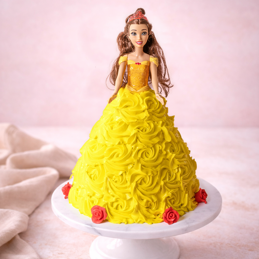 open lace back dress Princess Doll Cake | Order Online Now