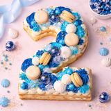 Number or Letter Cake Blue