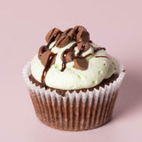 Choc Mint Drop Cupcake