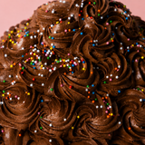 Chocolate Sprinkles Giant Cupcake