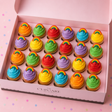 Colourful Rainbow Cupcakes