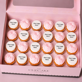 Corporate Logo Cupcakes - Large Plaques Half Icing