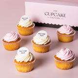 Corporate Logo Cupcakes - Mini Plaques Half Icing