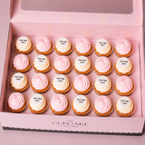 Corporate Logo Cupcakes - Mini Plaques Half Icing