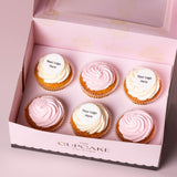 Corporate Logo Cupcakes - Mini Plaques Half Icing