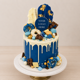 Corporate Logo Drip Cake
