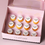 Corporate Logo Mini Cupcakes - Flat on Icing