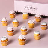 Corporate Logo Mini Cupcakes - Half Flat Half Icing