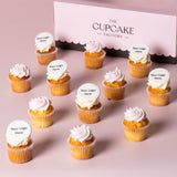 Corporate Logo Mini Cupcakes - Mini Plaques Half Icing