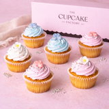 Baby Shower Booties and Blossoms Cupcakes
