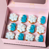 Fancy Swirl Blue Cupcakes