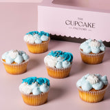 Fancy Swirl Blue Cupcakes