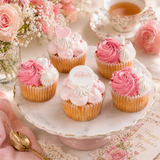 Fancy Swirl Mother's Day Cupcakes