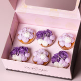 Fancy Swirl Purple Cupcakes