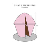 Rainbow Giant Cupcake