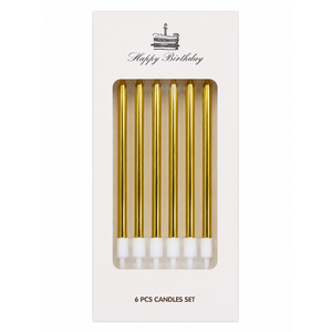 Candles Gold 6 Pack