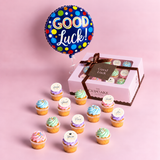 Good Luck HSC Gift with Mini Cupcakes & Balloon