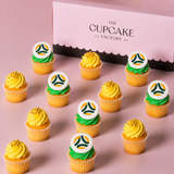 Green and Gold Socceroos Mini Cupcakes