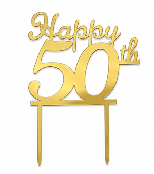 50th Cake Topper