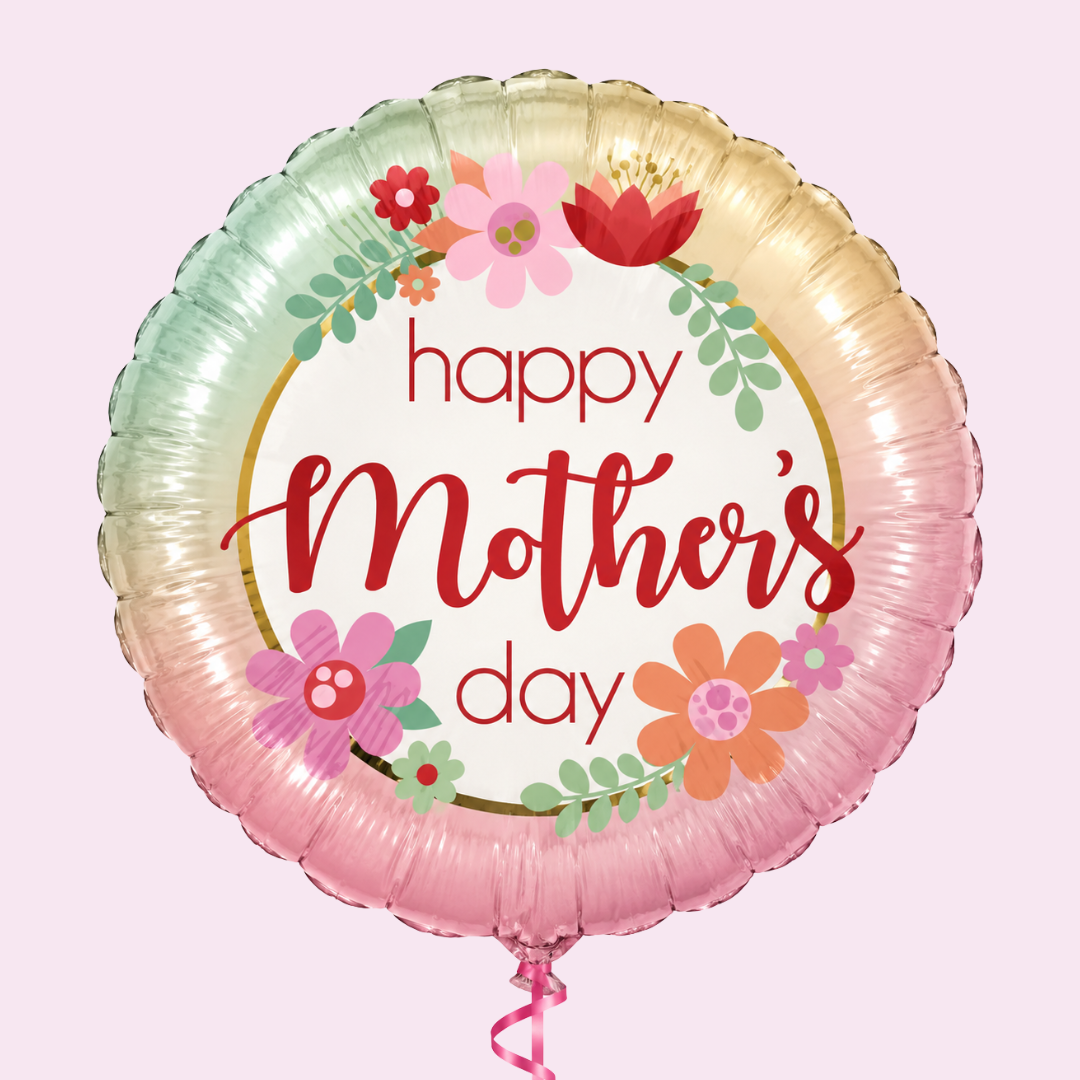 Happy Mother's Day flower Balloon – The Cupcake Factory