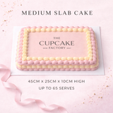 Medium Slab Cake with Image or Logo