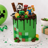Minecraft Drip Cake