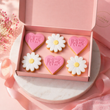 Mother's Day Heart & Daisies Cookies Gift Box