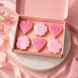 Mother's Day Heart & Flowers Cookies Gift Box