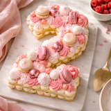 Number or Letter Cake Light Pink