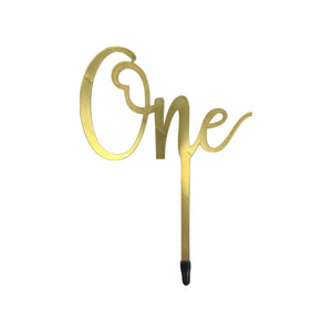 One Cake Topper