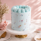 Pastel Blue Sprinkle Cake