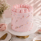 Pastel Pink Sprinkle Cake