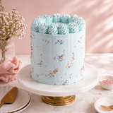 Pastel Blue Sprinkle Cake