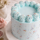 Pastel Blue Sprinkle Cake