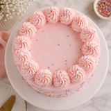 Pastel Pink Sprinkle Cake