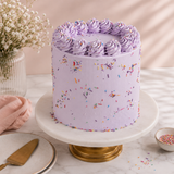 Pastel Purple Sprinkle Cake