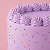 Pastel Purple Sprinkle Cake